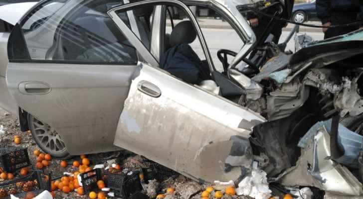إصابة متوسطة بتدهور مركبة بالجويدة