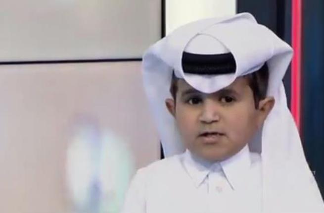 طفل قطري يدخل مذيعة في نوبة