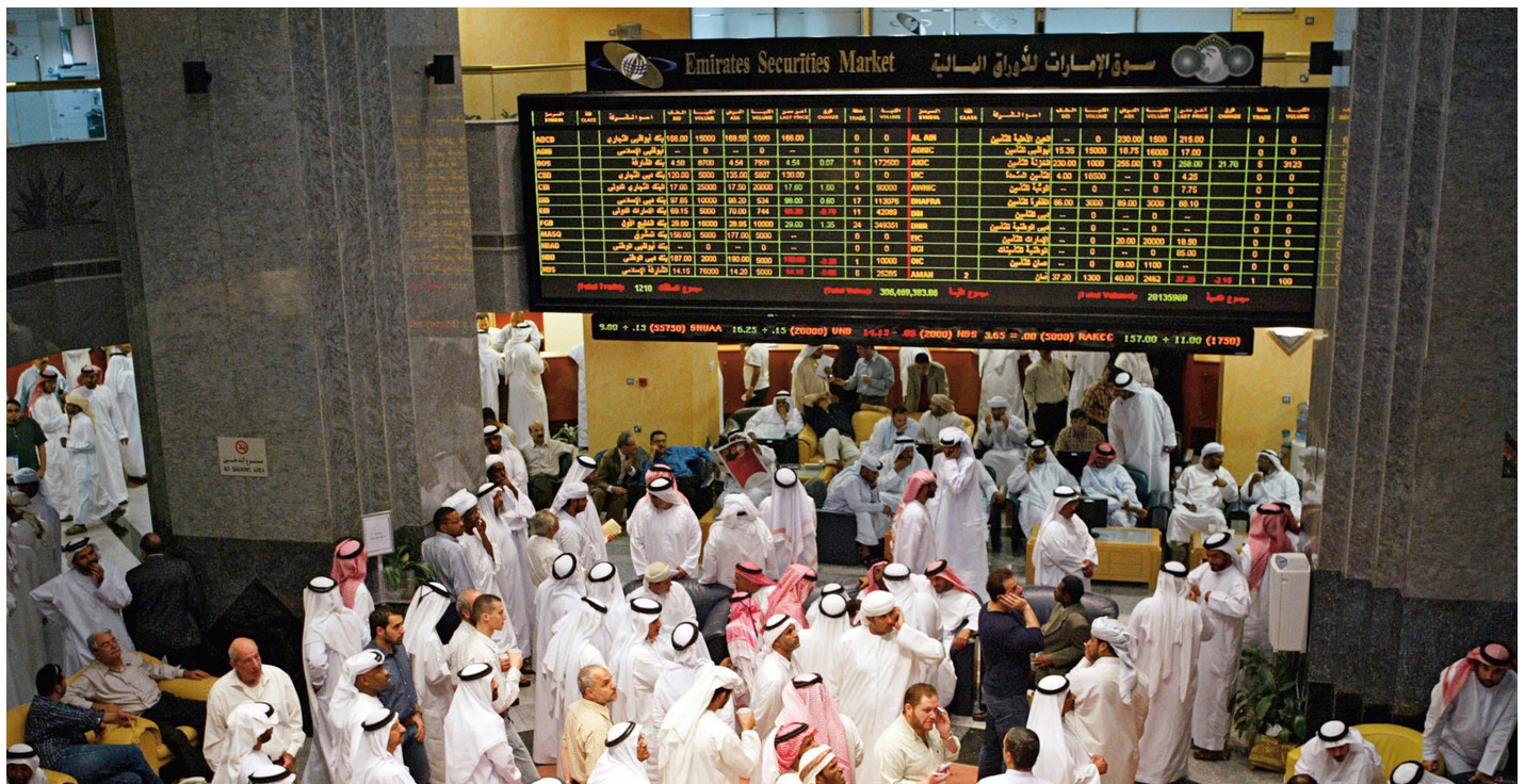 أداء متباين للأسواق الخليجية ودبي ترتفع