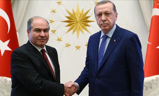 الملقي يلتقي أردوغان في أنقرة