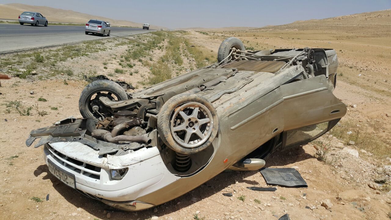 نجاة مواطن من حادث سير مروع