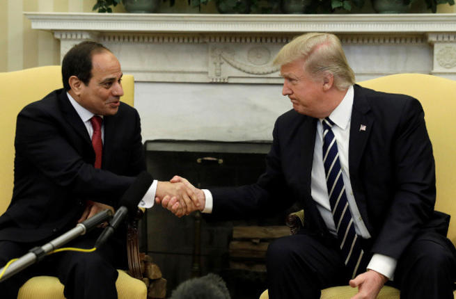ترامب والسيسي يتفقان على التعاون ضد