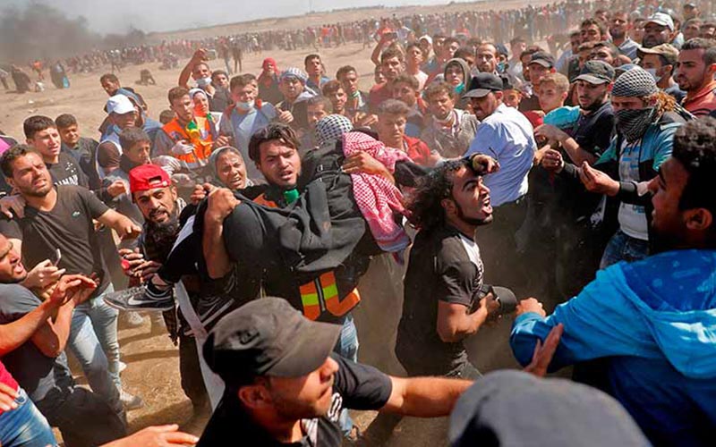 غزة: استشهاد مسعفة فلسطينية برصاص الاحتلال