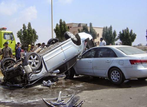 (5) اصابات بتصادم مركبتين في الشميساني