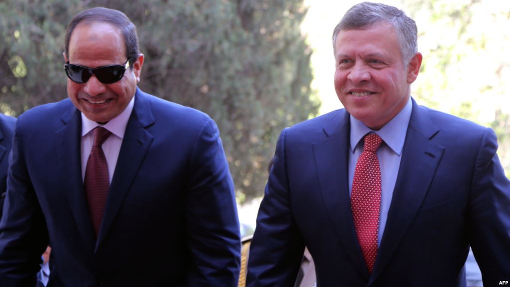 الملك والسيسي : الاعتداءات الإسرائيلية في