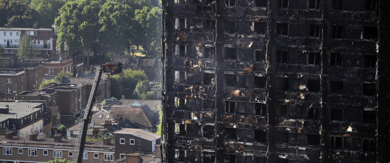 بالصور.. لندن تنقل سكان البرج المحترق