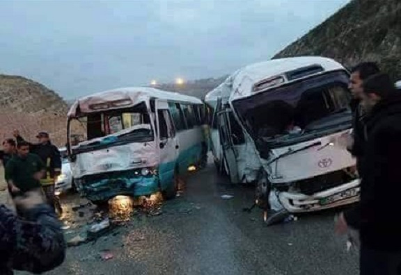 اربد.. وفاة واصابة 17 شخصا بحادث