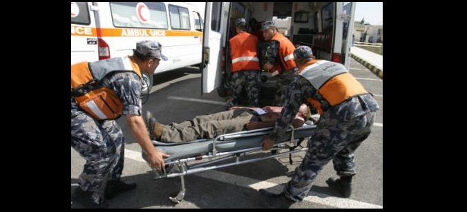 إصابة (5) أشخاص اثر حادث تصادم