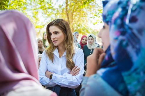 الملكة تلتقي طلبة الدبلوم لإعداد وتأهيل