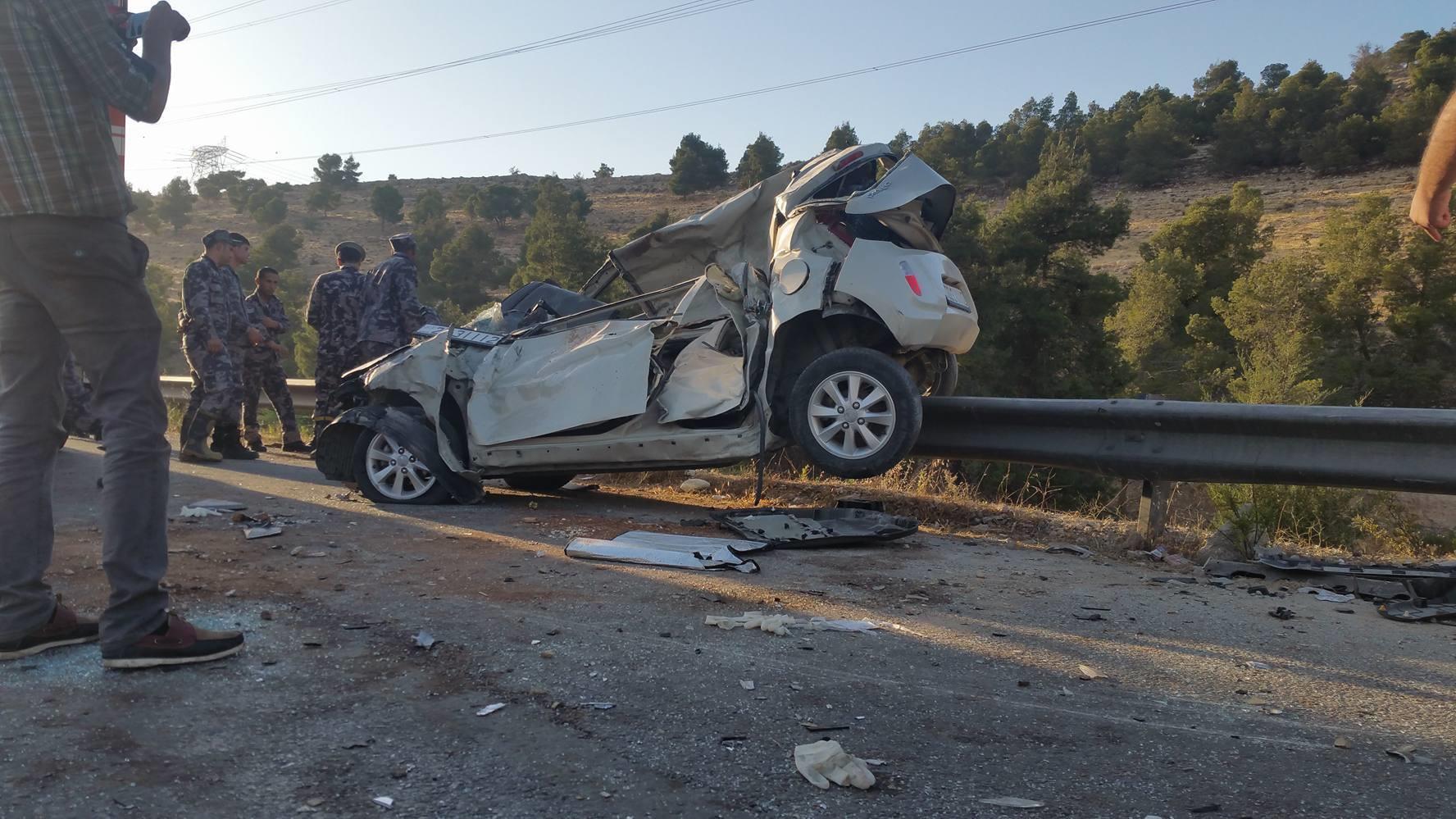وفاة شاب بحادث تدهور على طريق
