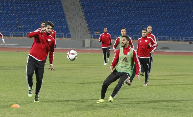منتخب الكرة يتأهب قبل مواجهة كمبوديا