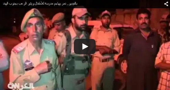 بالفيديو.. نمر يهاجم مدرسة ويثير رعب