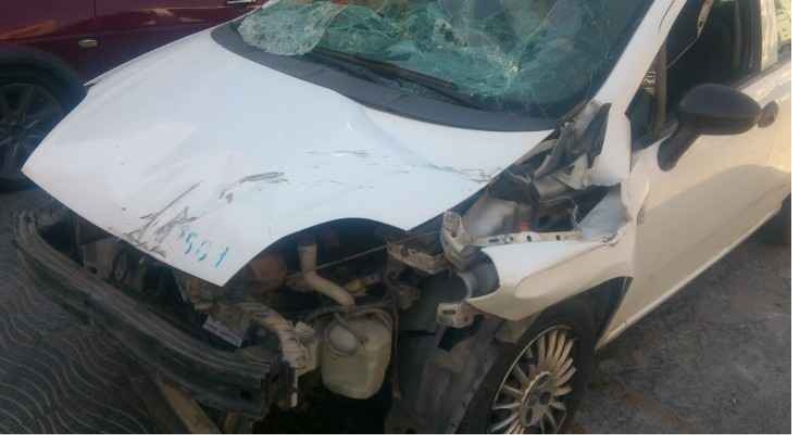 حادث سير يتسبب بأزمة خانقة قرب