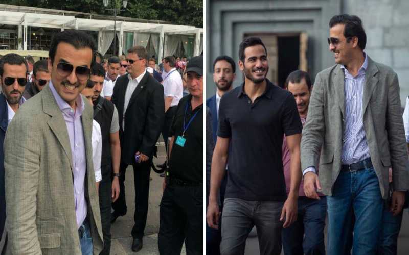 أمير قطر يستلم راية مونديال 2022