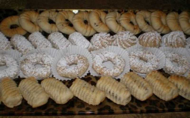 كعك العيد بالطحين والسميد