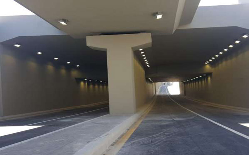 أمانة عمان تفتح النفق السفلي لمشروع