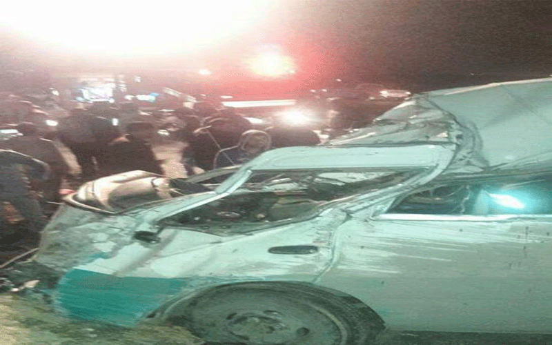 أربع إصابات بانقلاب باص ركاب على