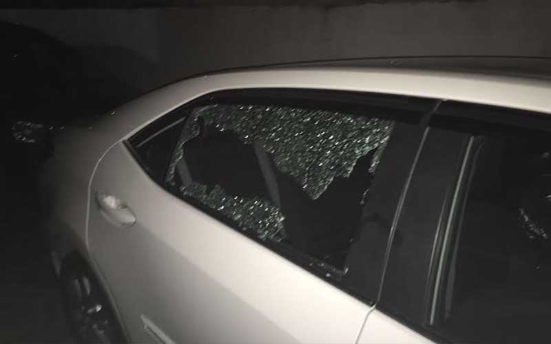 اطلاق نار على مركبة في الشونه