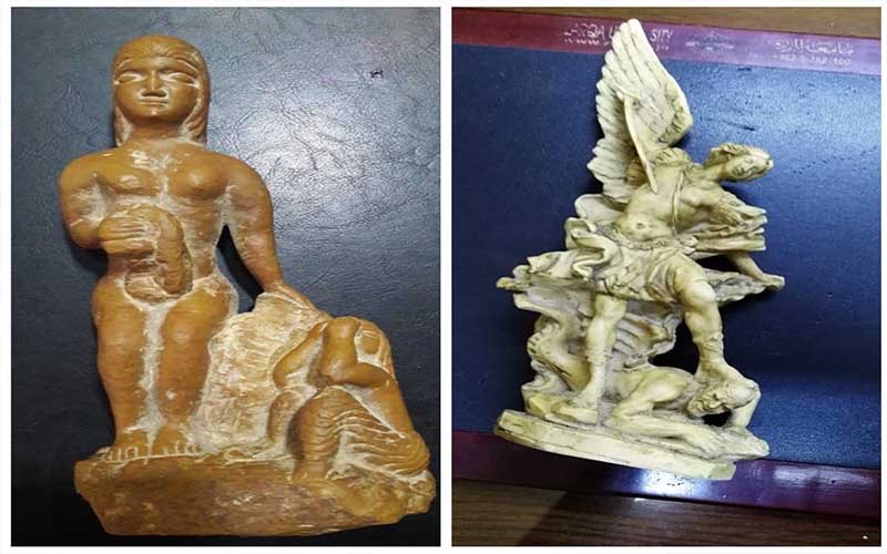 احباط بيع قطع اثرية وعملة اجنبية