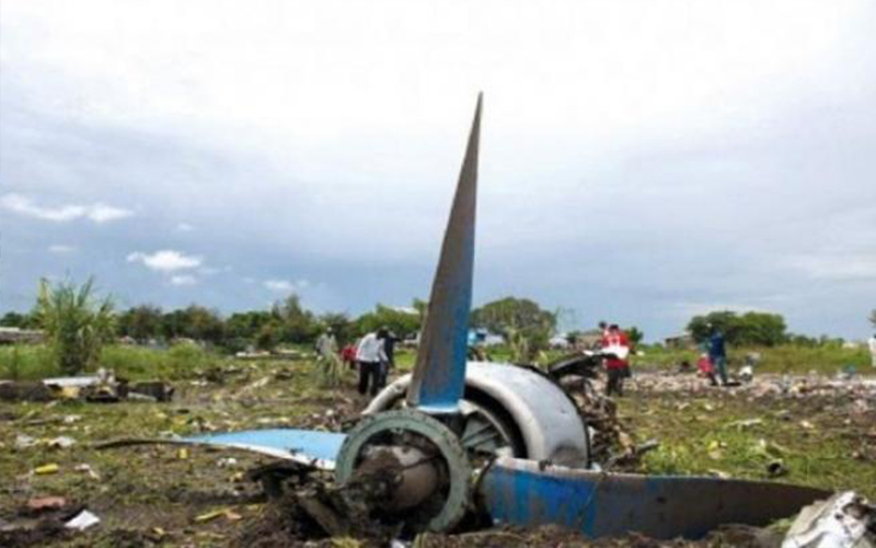 17 قتيلا بتحطم طائرة جنوب السودان