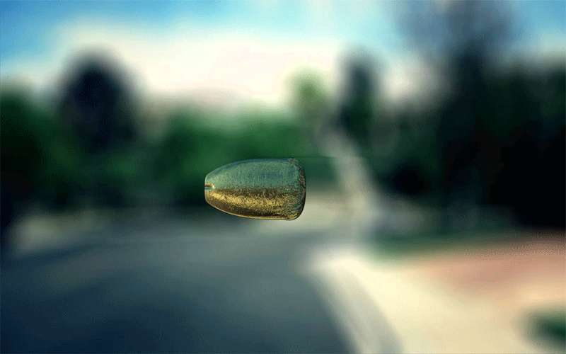 عيار ناري طائش يستقر برأس مواطن