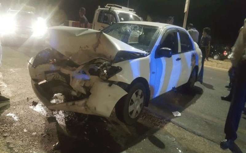 9 اصابات بحادث تصادم في جرش