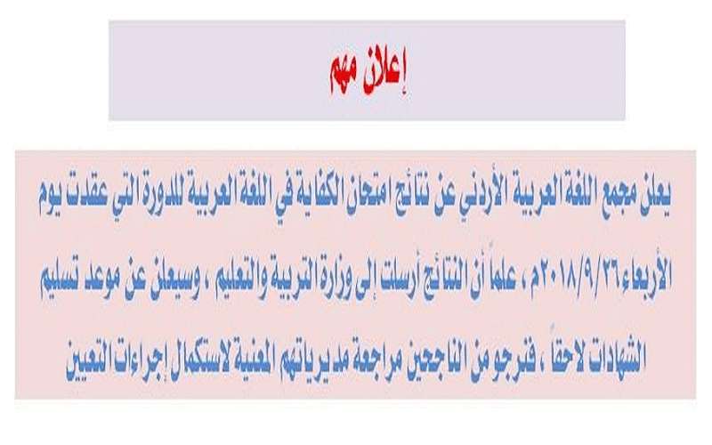 بالاسماء .. الناجحون في امتحان الكفاية