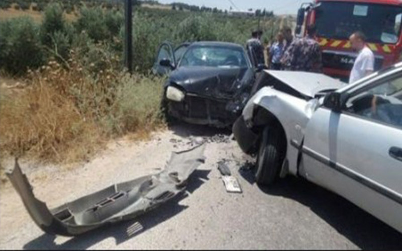 المفرق.. وفاة وإصابة بتصادم مركبتين على