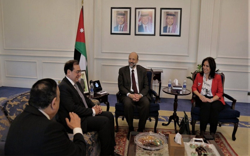 الرزاز يستقبل وزير البترول والثروة المعدنية