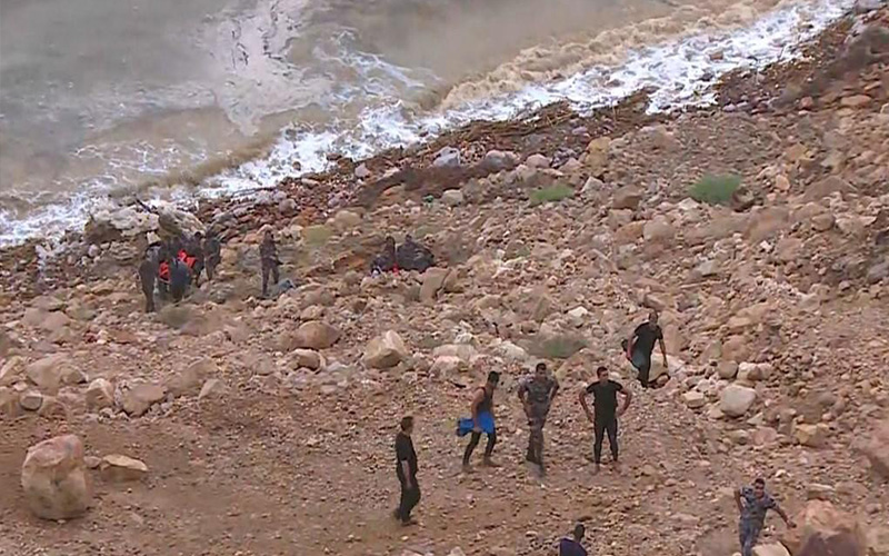 ارتفاع عدد ضحايا حادثة البحر الميت