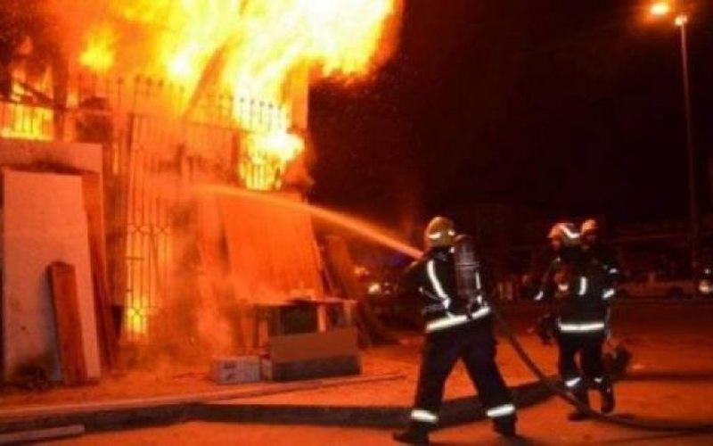 وفاة و9 إصابات بحريق في الرصيفة