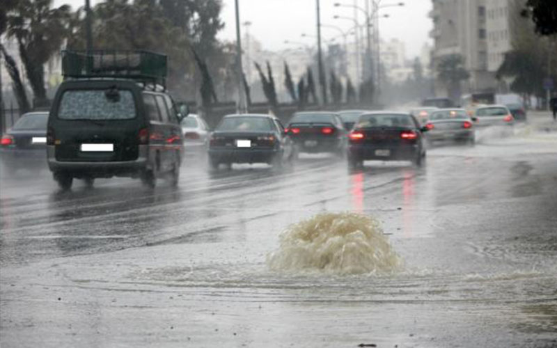 الدفاع المدني يحذر من المنخفض الجوي