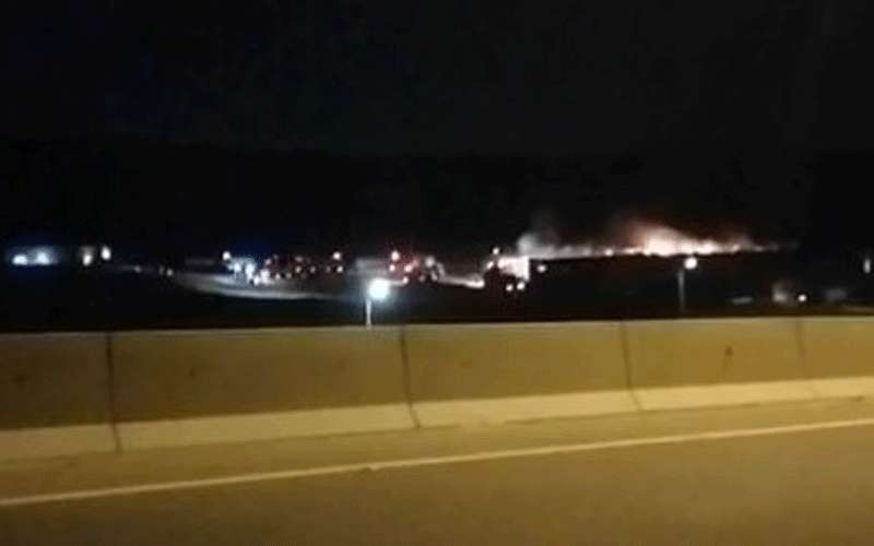 عمان:حريق مستودع نجارة خشب وأعلاف بمنطقة