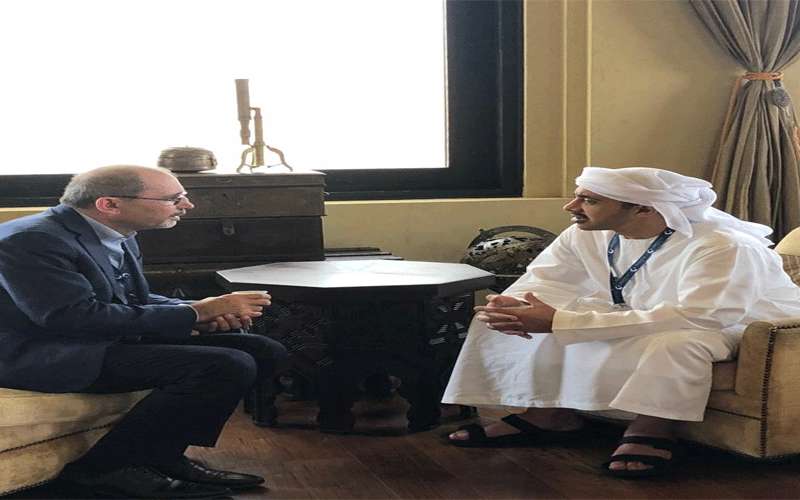 الصفدي يلتقي في ابو ظبي عبدالله