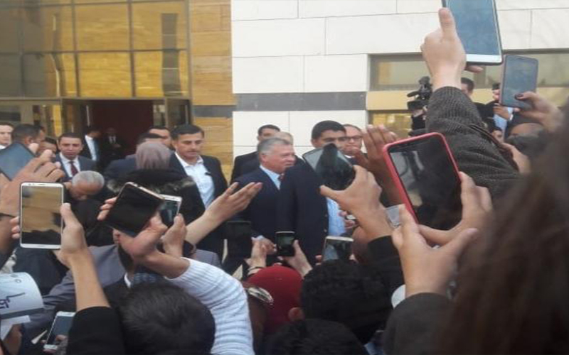 الملك في الجامعة الهاشمية