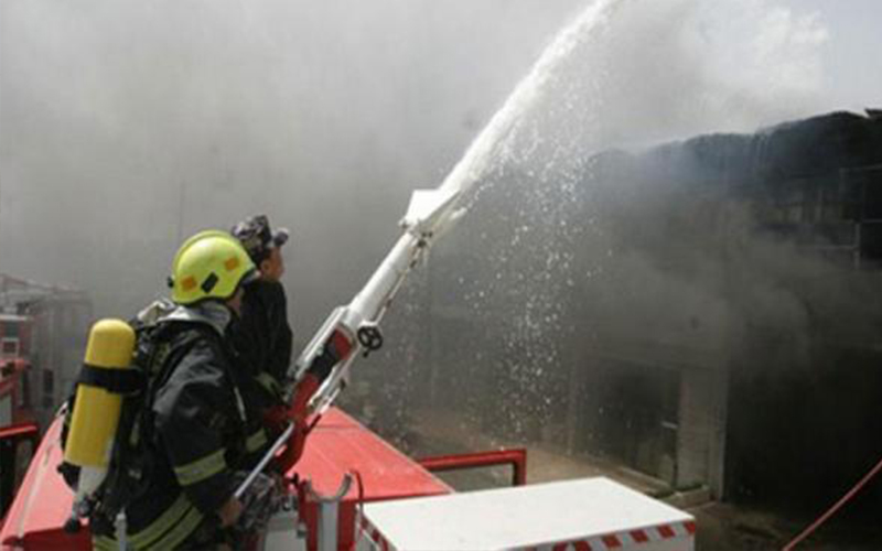 8 اصابات إثر حريق منزل في