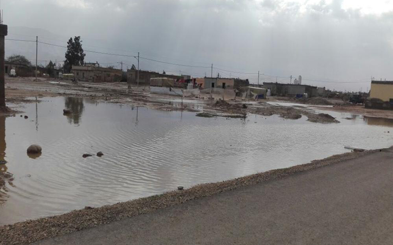 عجلون: تشكل برك مائية لعدم وجود