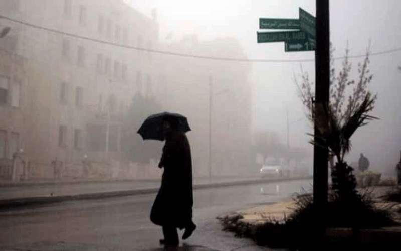 الأحد: زخات خفيفة من الامطار في