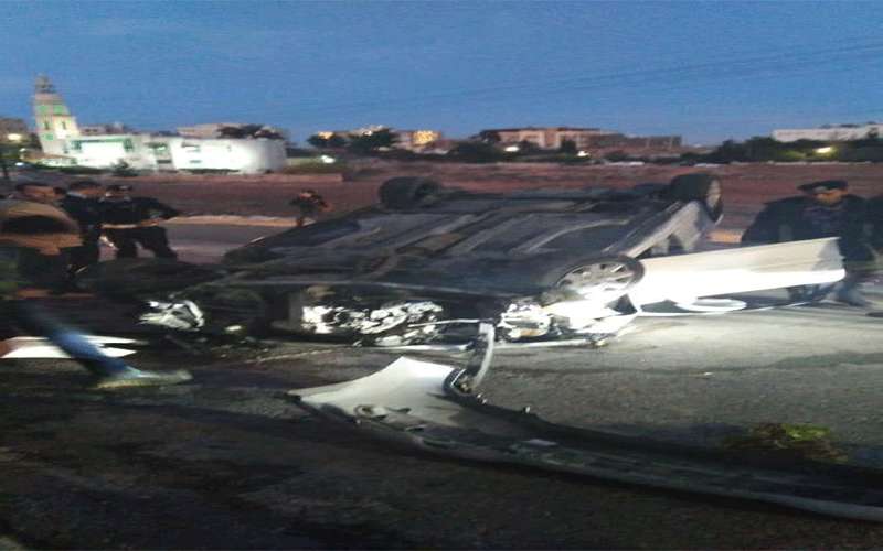 وفاة واصابة بليغة جراء ارتطام مركبة