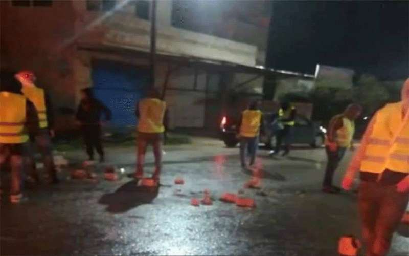 السترات الصفراء في إربد (صور)