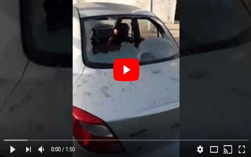 مجهولون يحطمون (6) مركبات في جبل