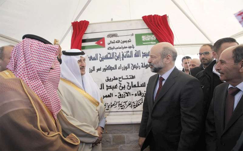 الرزاز خلال افتتاح طريق الملك سلمان:نشكر