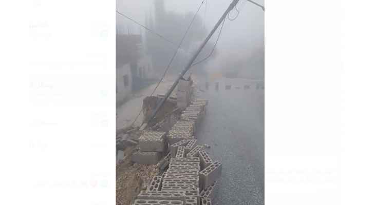 تحويل السير إثر انهيار جزئي لحافة