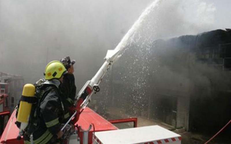 5 اصابات اثر حريق منزل في