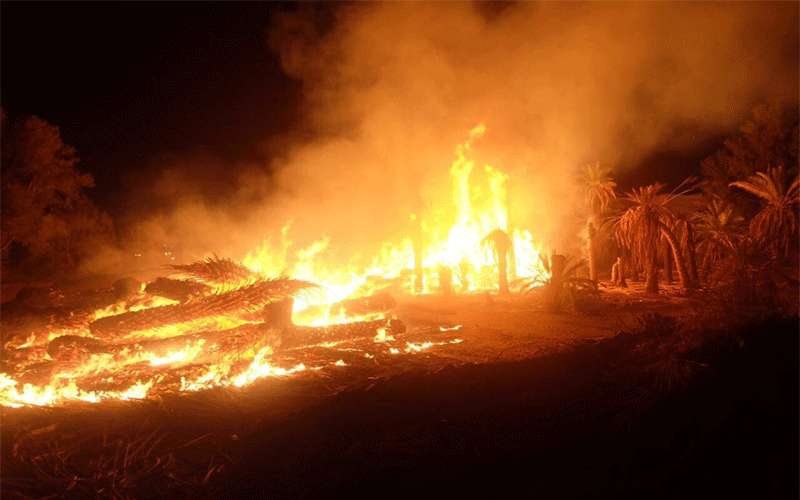 شبهة جنائية وراء حريق شب باحدى