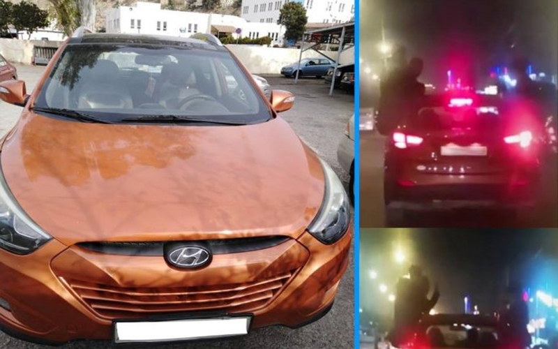 السير تضبط سائق مركبة عرض حياة