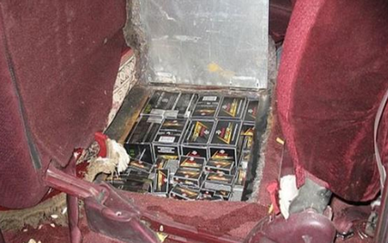 الجيش يضبط (129) طلقة رصاص داخل