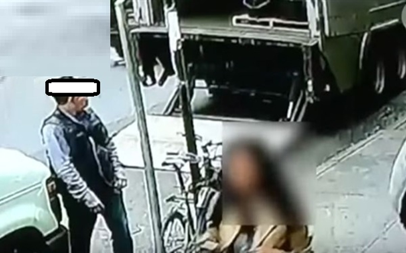 لص يقع بشر أعماله أثناء سرقة