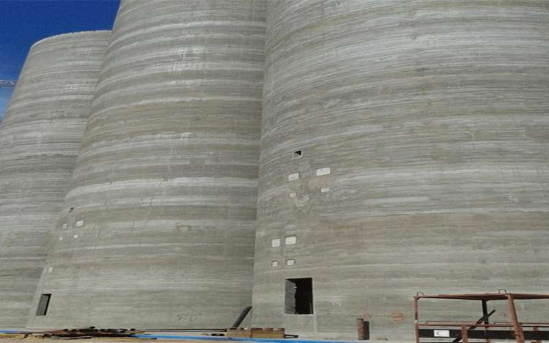 تفجير وهدم صوامع الحبوب القديمة في