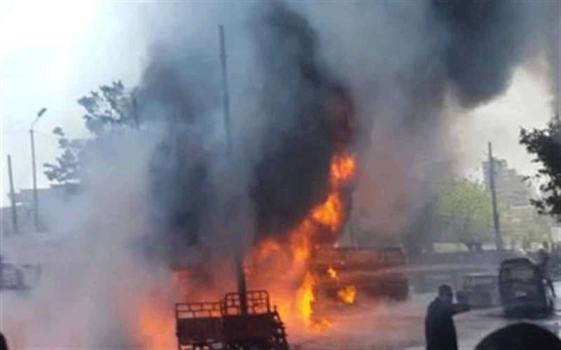 إصابة شخصين بحروق وكسور بسبب انفجار